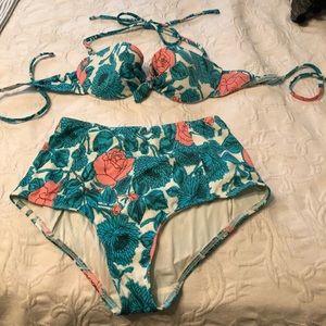 Topshop retro high waist bikini